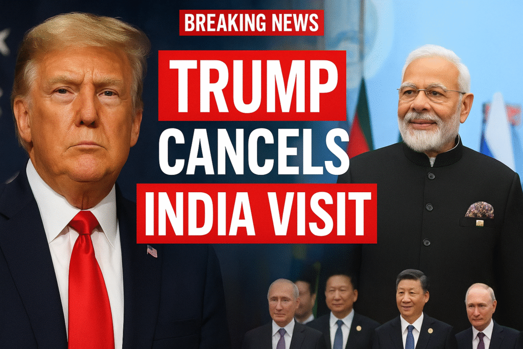 Trump Cancels India Visit