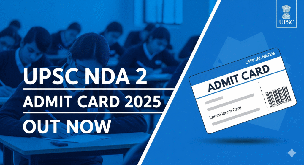 UPSC NDA 2 Admit Card 2025 released at upsconline.nic.in – Download hall ticket now