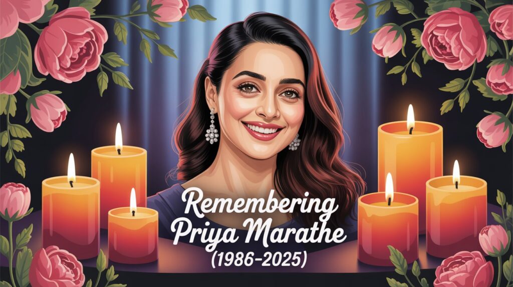 Actress Priya Marathe smiling portrait from TV serial days