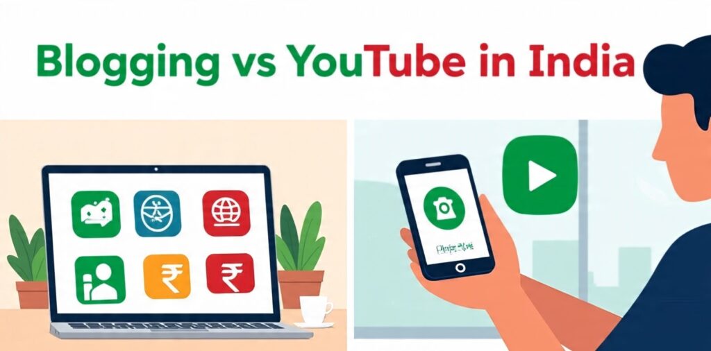 YouTube vs blogging for earning