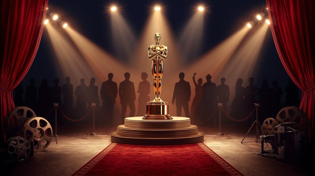 Indian cinema award event 2025 featuring Best Actor and Best Actress winners