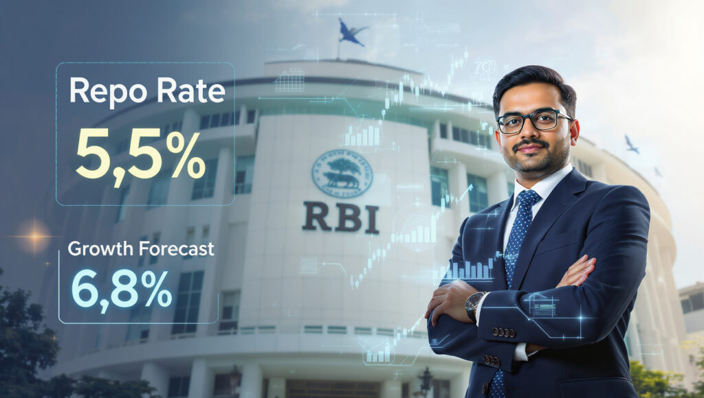RBI October 2025 Policy – Repo Rate 5.5%, Growth Forecast Upgraded