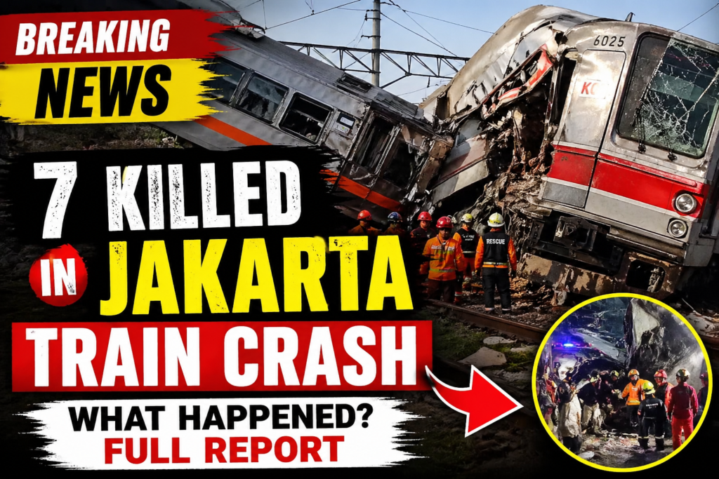 7 Killed in Jakarta Train Crash