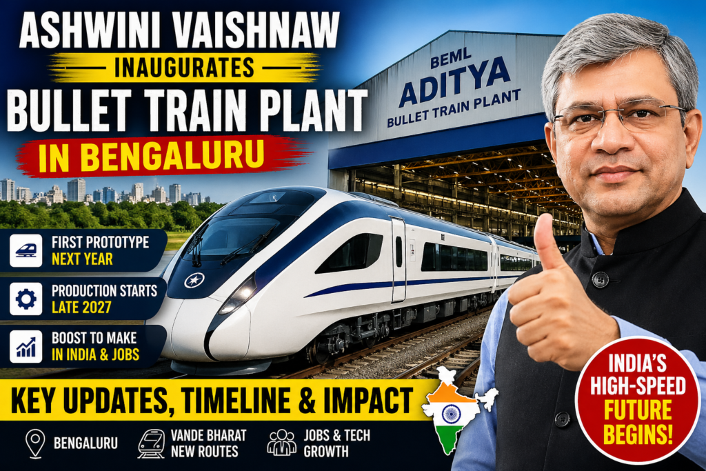 Ashwini Vaishnaw Bullet Train Plant Bengaluru Launch