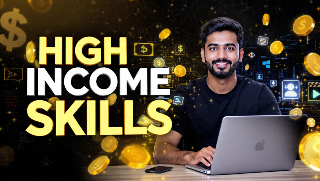 High income skills 2026 for online earning in India