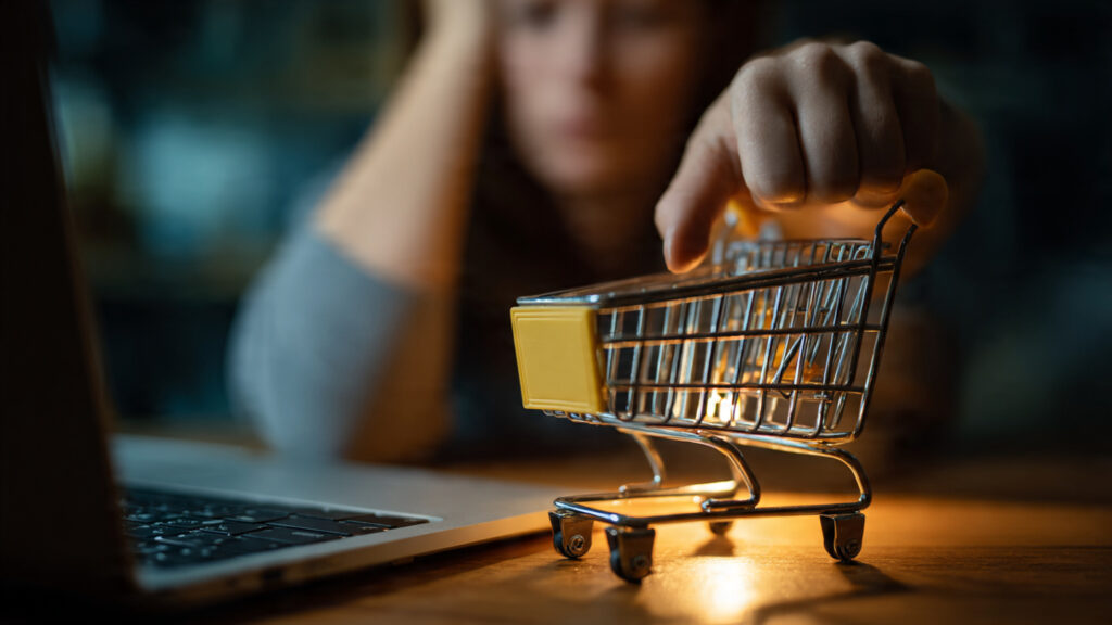 Avoiding unnecessary online shopping to save money in India