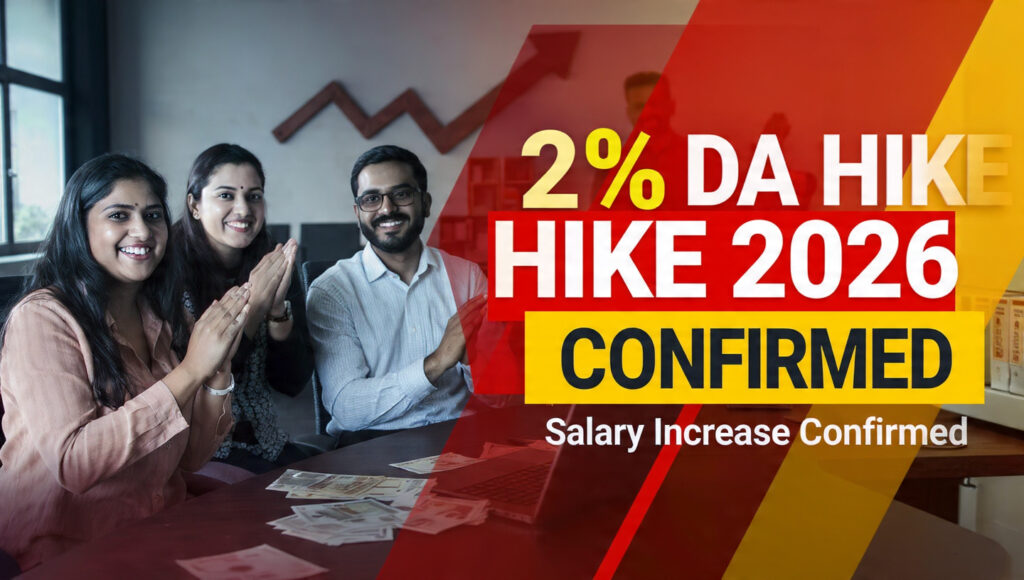 2% DA Hike 2026 salary increase for central government employees and pensioners in India